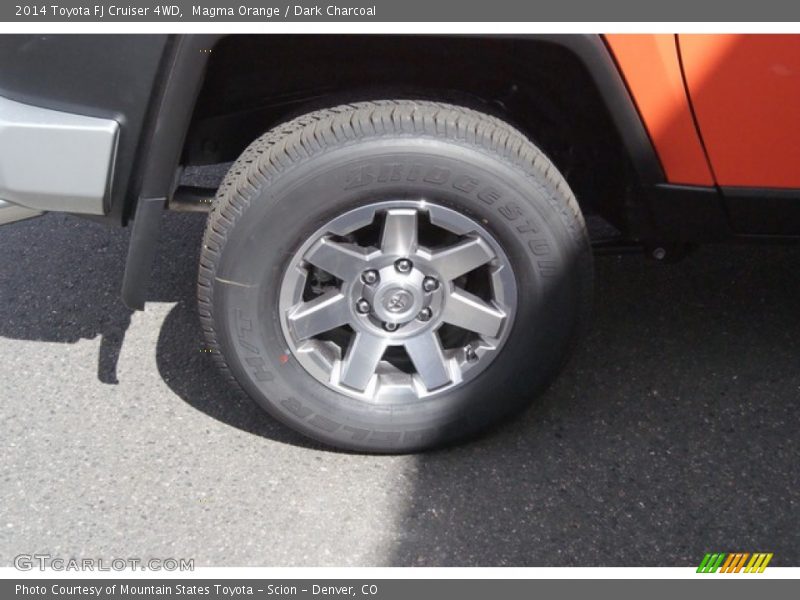 Magma Orange / Dark Charcoal 2014 Toyota FJ Cruiser 4WD