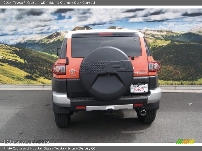 Magma Orange / Dark Charcoal 2014 Toyota FJ Cruiser 4WD