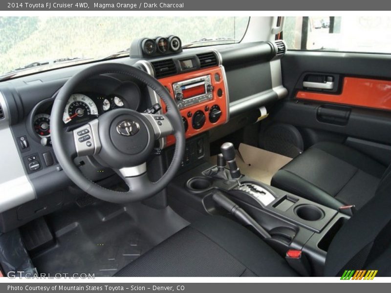 Magma Orange / Dark Charcoal 2014 Toyota FJ Cruiser 4WD