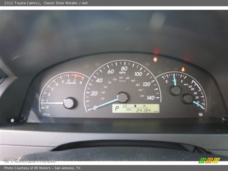 Classic Silver Metallic / Ash 2012 Toyota Camry L