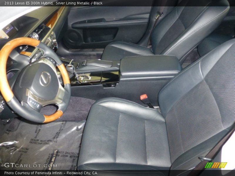 Silver Lining Metallic / Black 2013 Lexus ES 300h Hybrid