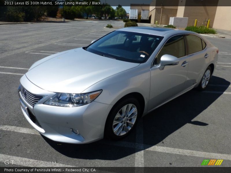 Silver Lining Metallic / Black 2013 Lexus ES 300h Hybrid