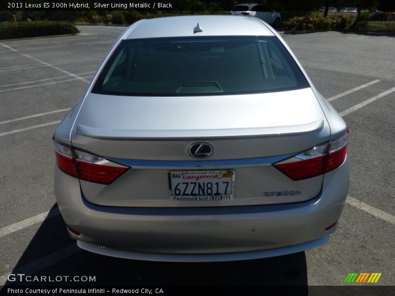 Silver Lining Metallic / Black 2013 Lexus ES 300h Hybrid