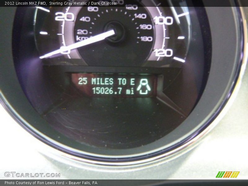 Sterling Gray Metallic / Dark Charcoal 2012 Lincoln MKZ FWD