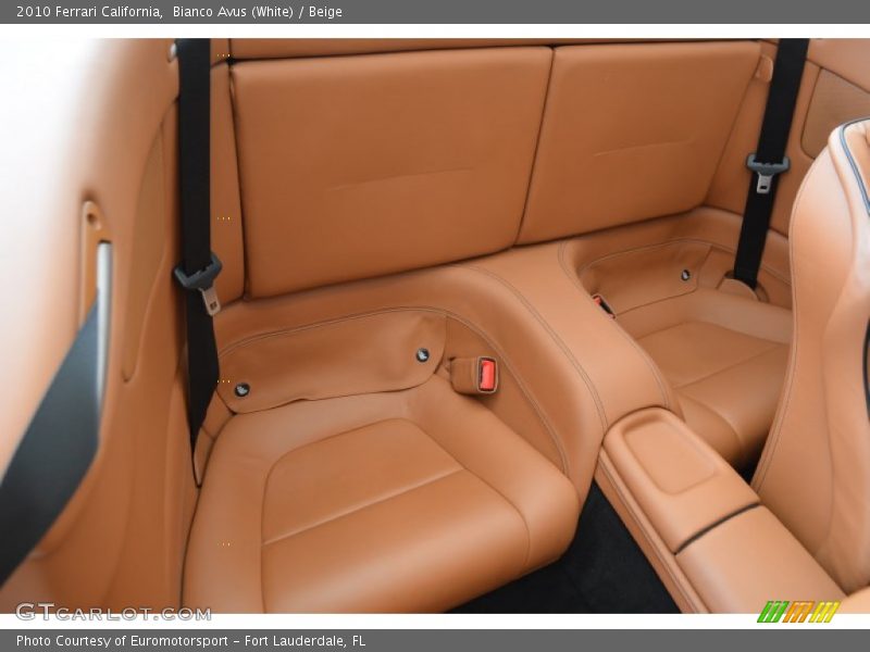 Rear Seat of 2010 California 