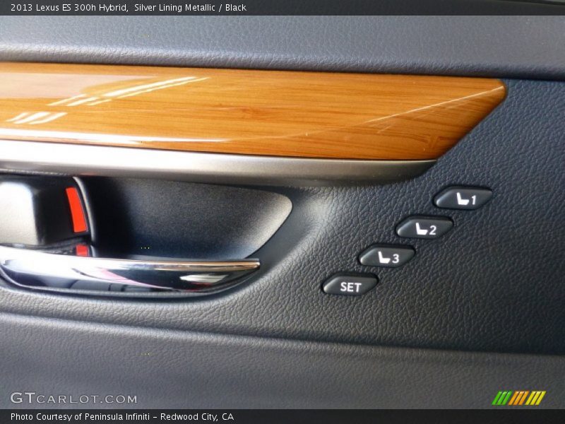 Silver Lining Metallic / Black 2013 Lexus ES 300h Hybrid