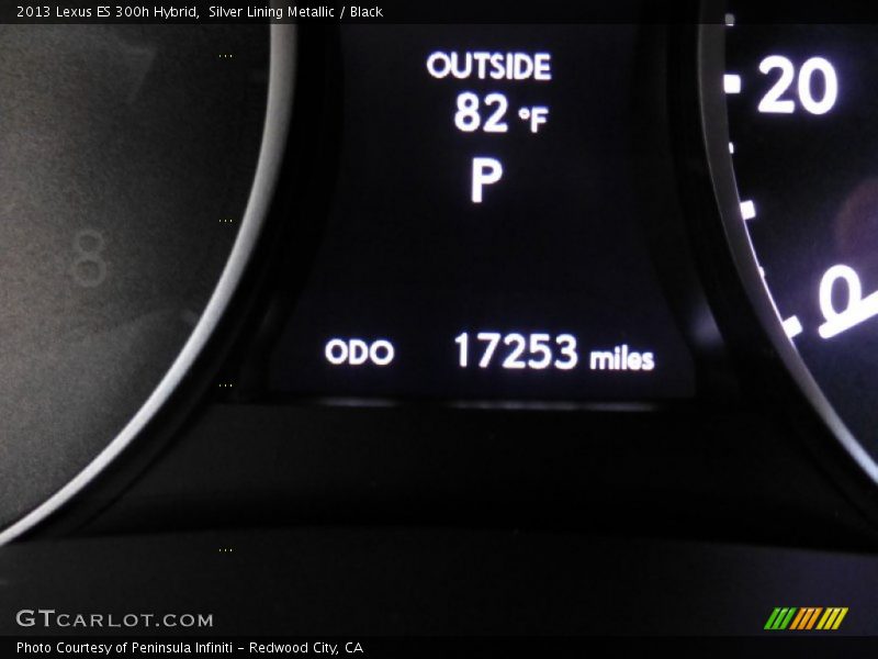 Silver Lining Metallic / Black 2013 Lexus ES 300h Hybrid