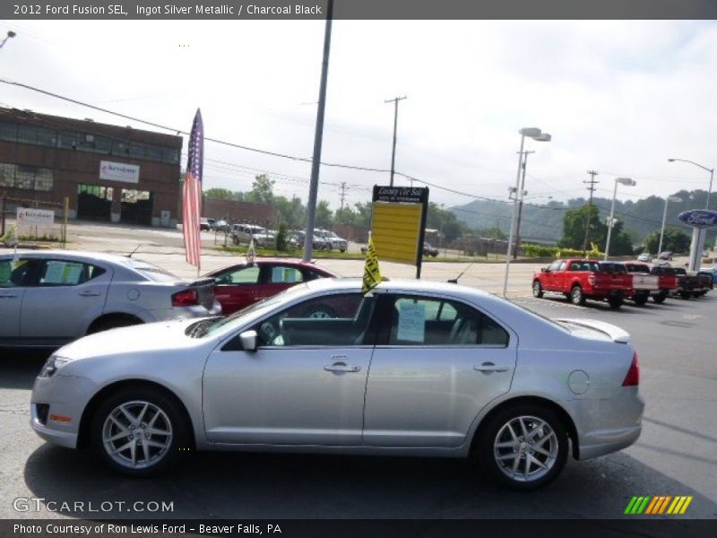 Ingot Silver Metallic / Charcoal Black 2012 Ford Fusion SEL