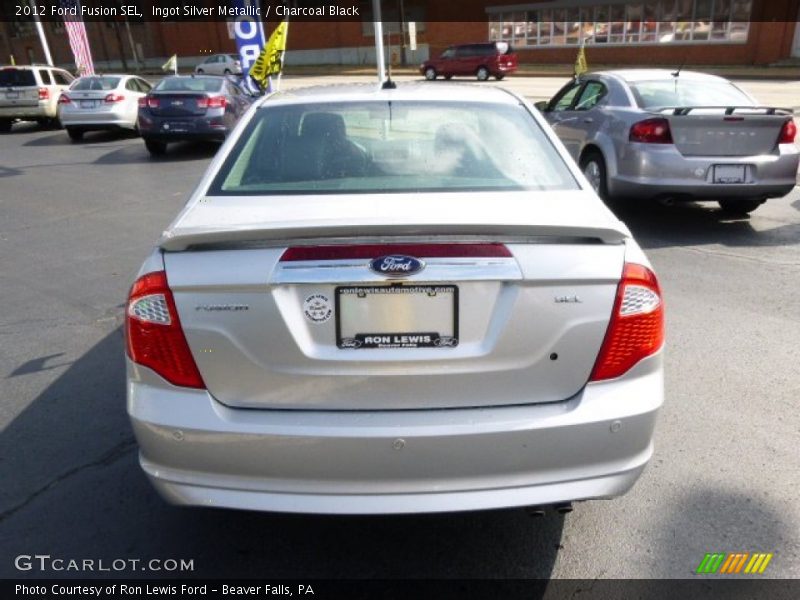 Ingot Silver Metallic / Charcoal Black 2012 Ford Fusion SEL