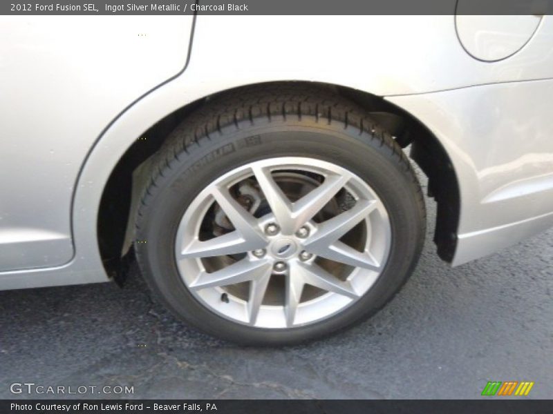 Ingot Silver Metallic / Charcoal Black 2012 Ford Fusion SEL