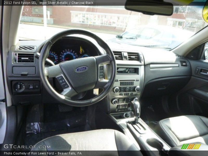 Ingot Silver Metallic / Charcoal Black 2012 Ford Fusion SEL