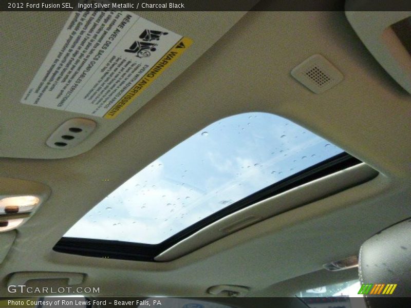 Ingot Silver Metallic / Charcoal Black 2012 Ford Fusion SEL