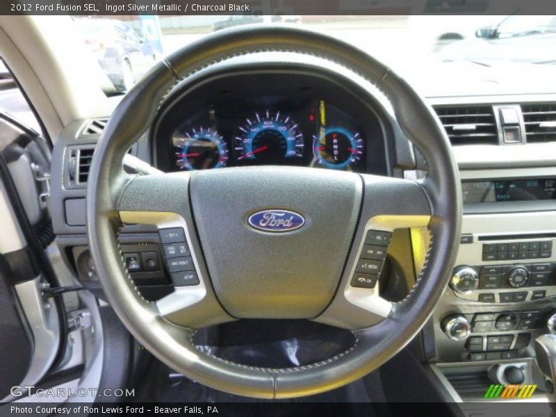 Ingot Silver Metallic / Charcoal Black 2012 Ford Fusion SEL