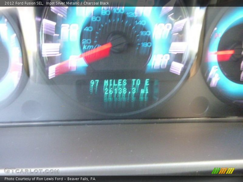Ingot Silver Metallic / Charcoal Black 2012 Ford Fusion SEL