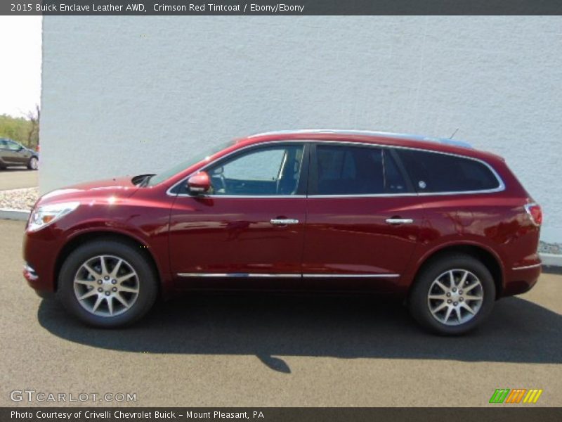 Crimson Red Tintcoat / Ebony/Ebony 2015 Buick Enclave Leather AWD