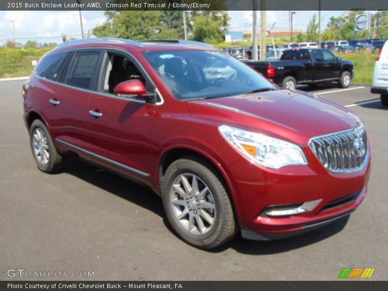 Crimson Red Tintcoat / Ebony/Ebony 2015 Buick Enclave Leather AWD