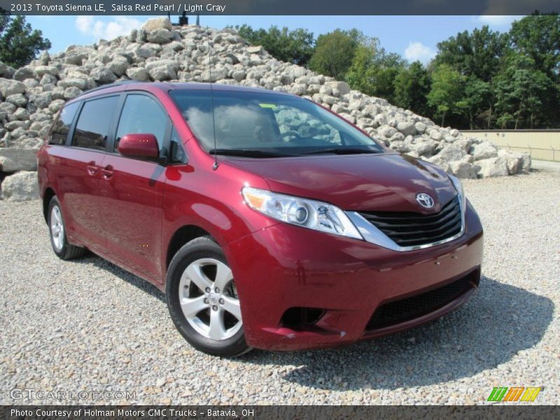 Salsa Red Pearl / Light Gray 2013 Toyota Sienna LE