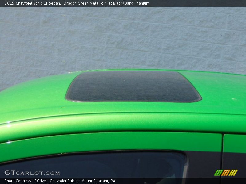 Dragon Green Metallic / Jet Black/Dark Titanium 2015 Chevrolet Sonic LT Sedan