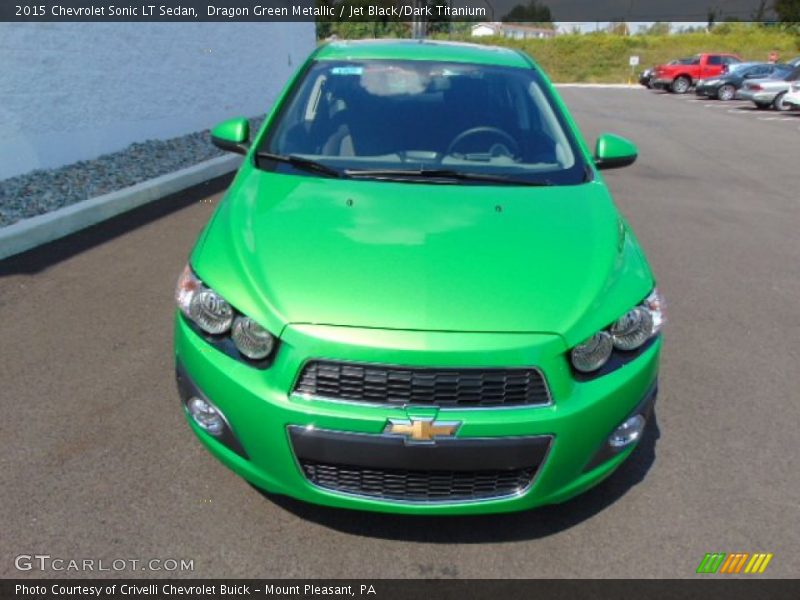 Dragon Green Metallic / Jet Black/Dark Titanium 2015 Chevrolet Sonic LT Sedan