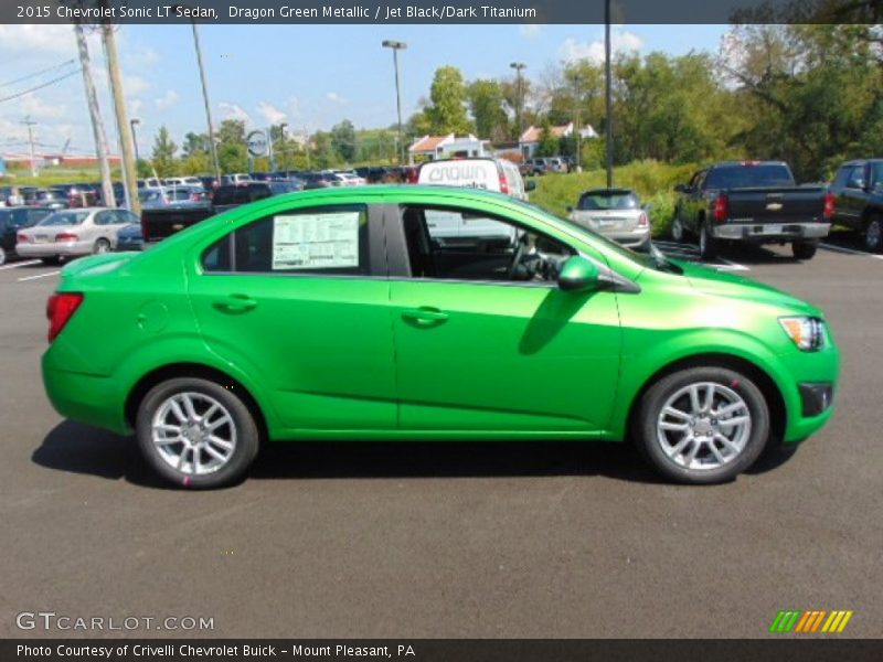  2015 Sonic LT Sedan Dragon Green Metallic
