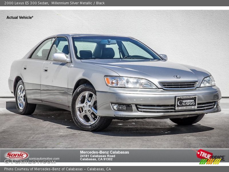 Millennium Silver Metallic / Black 2000 Lexus ES 300 Sedan