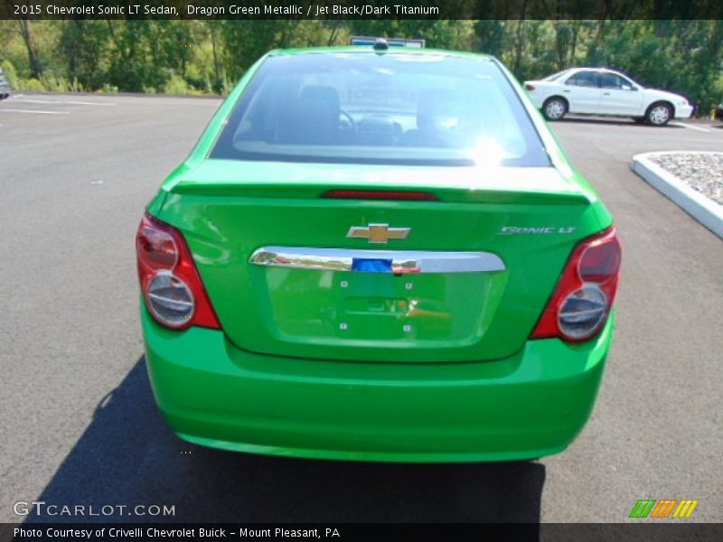 Dragon Green Metallic / Jet Black/Dark Titanium 2015 Chevrolet Sonic LT Sedan
