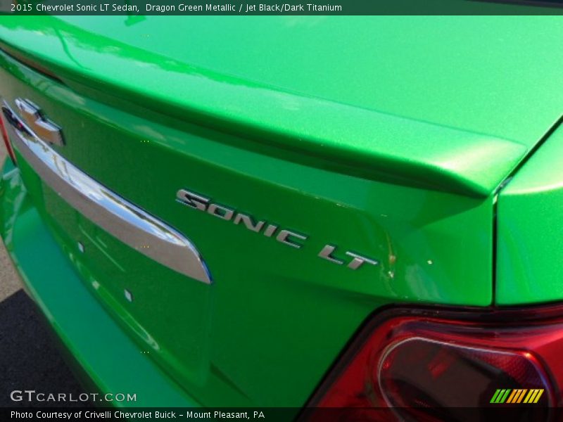 Dragon Green Metallic / Jet Black/Dark Titanium 2015 Chevrolet Sonic LT Sedan