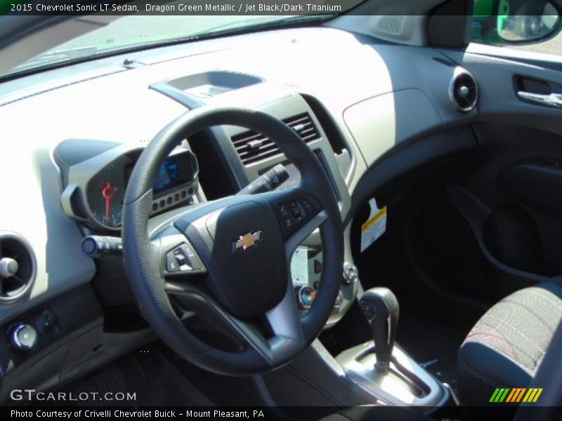Dragon Green Metallic / Jet Black/Dark Titanium 2015 Chevrolet Sonic LT Sedan