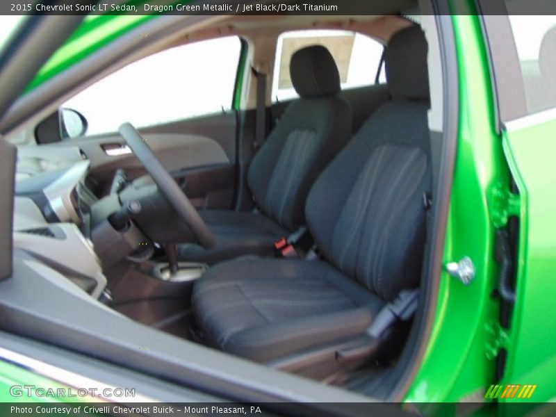 Dragon Green Metallic / Jet Black/Dark Titanium 2015 Chevrolet Sonic LT Sedan
