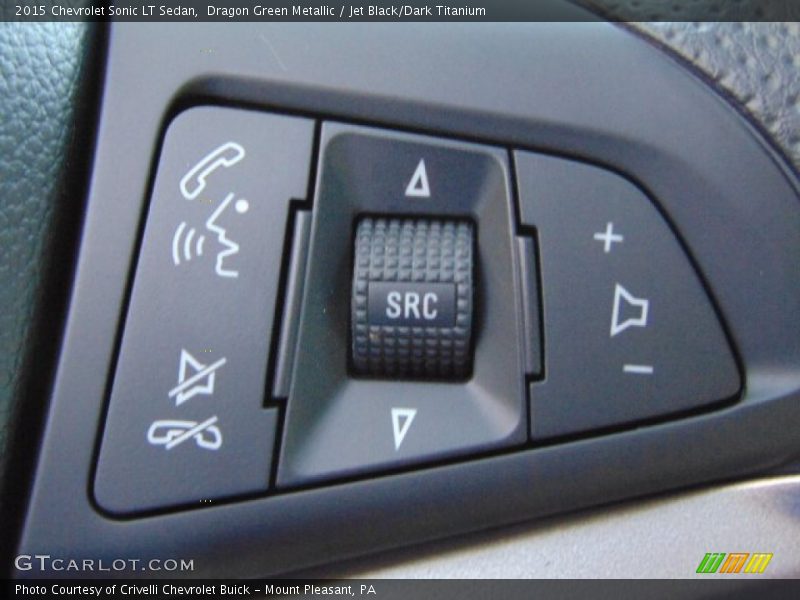 Dragon Green Metallic / Jet Black/Dark Titanium 2015 Chevrolet Sonic LT Sedan