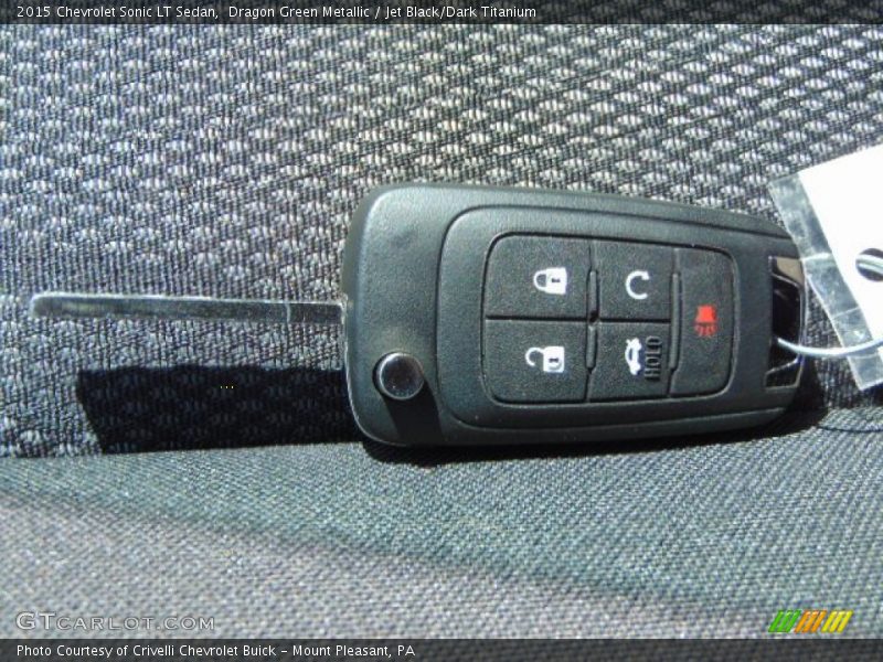Dragon Green Metallic / Jet Black/Dark Titanium 2015 Chevrolet Sonic LT Sedan
