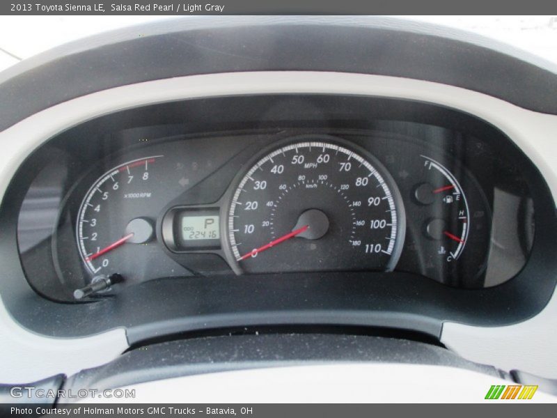 Salsa Red Pearl / Light Gray 2013 Toyota Sienna LE