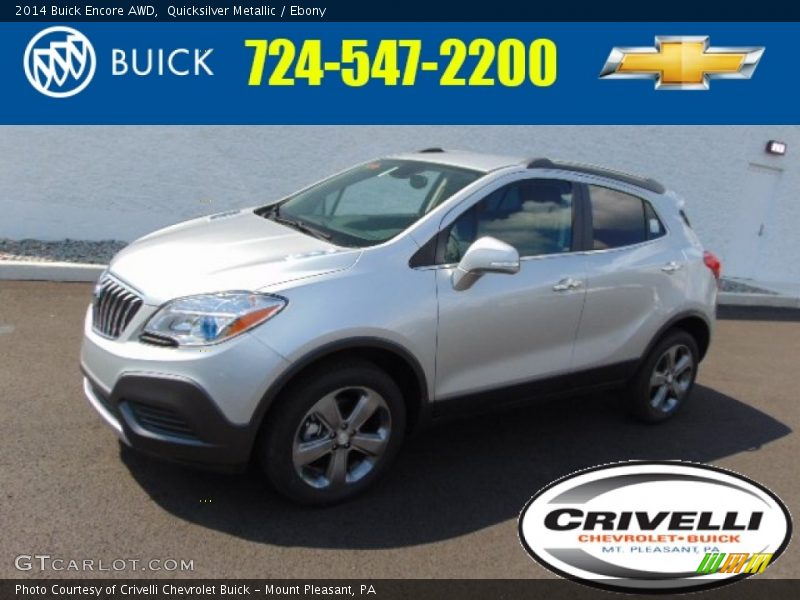 Quicksilver Metallic / Ebony 2014 Buick Encore AWD