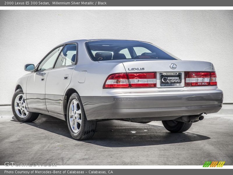 Millennium Silver Metallic / Black 2000 Lexus ES 300 Sedan