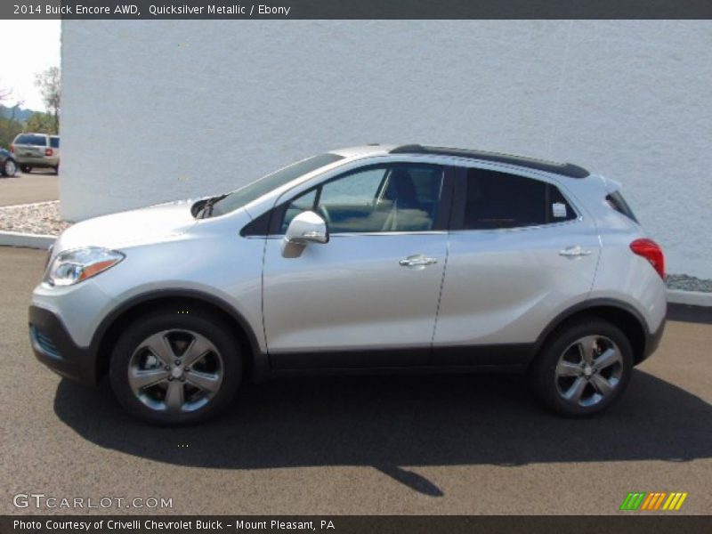 Quicksilver Metallic / Ebony 2014 Buick Encore AWD