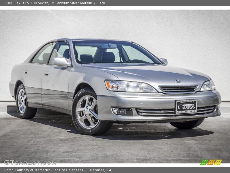 Millennium Silver Metallic / Black 2000 Lexus ES 300 Sedan