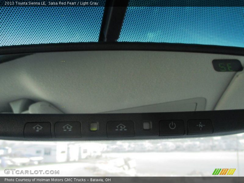 Salsa Red Pearl / Light Gray 2013 Toyota Sienna LE