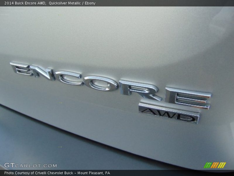 Quicksilver Metallic / Ebony 2014 Buick Encore AWD