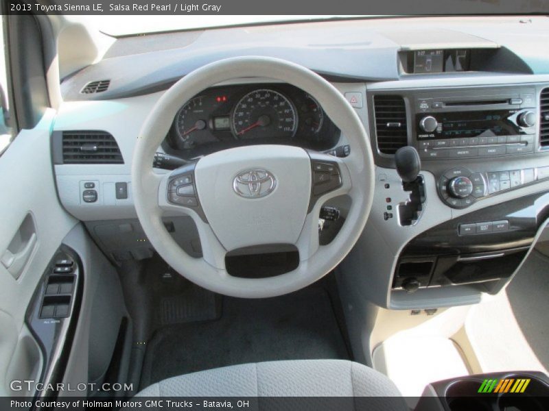 Salsa Red Pearl / Light Gray 2013 Toyota Sienna LE