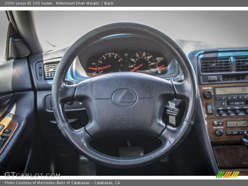 Millennium Silver Metallic / Black 2000 Lexus ES 300 Sedan