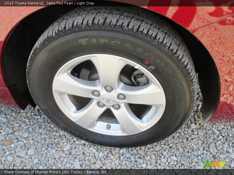 Salsa Red Pearl / Light Gray 2013 Toyota Sienna LE