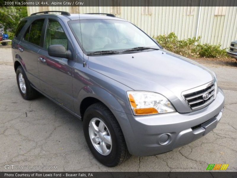 Alpine Gray / Gray 2008 Kia Sorento LX 4x4