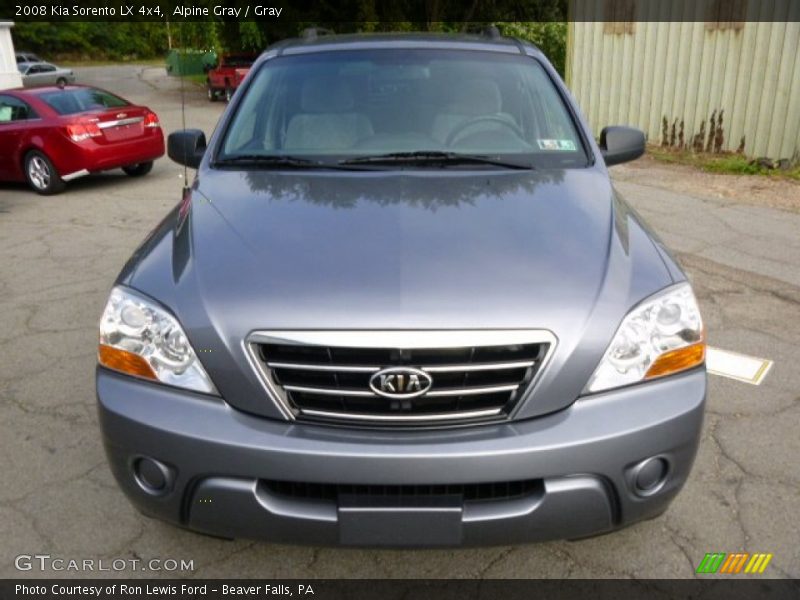 Alpine Gray / Gray 2008 Kia Sorento LX 4x4