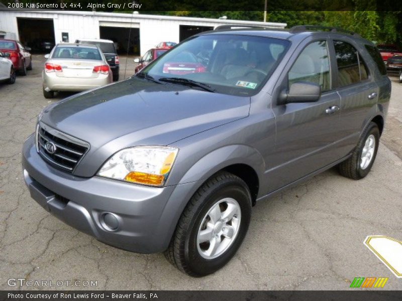 Alpine Gray / Gray 2008 Kia Sorento LX 4x4