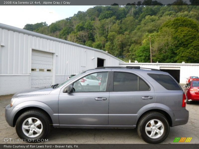 Alpine Gray / Gray 2008 Kia Sorento LX 4x4