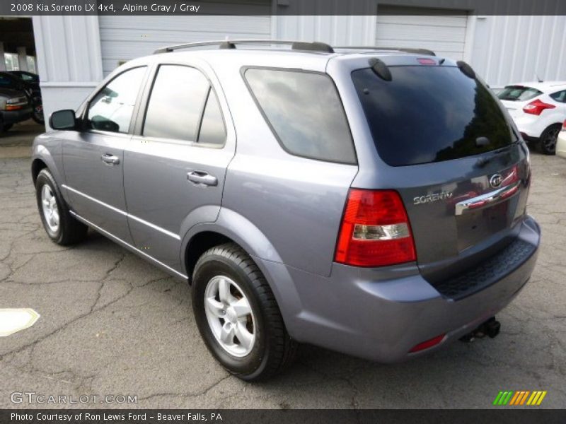 Alpine Gray / Gray 2008 Kia Sorento LX 4x4