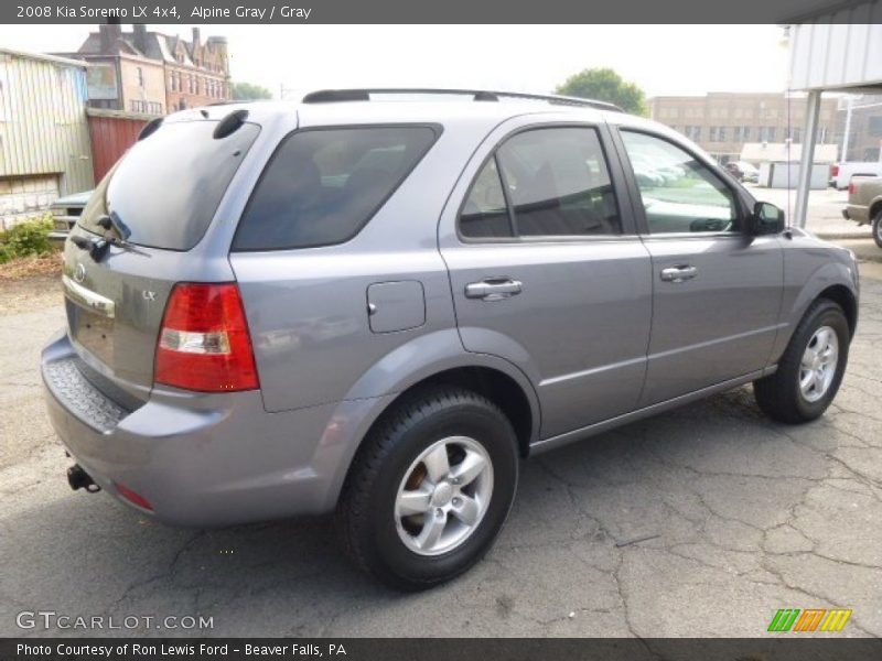 Alpine Gray / Gray 2008 Kia Sorento LX 4x4