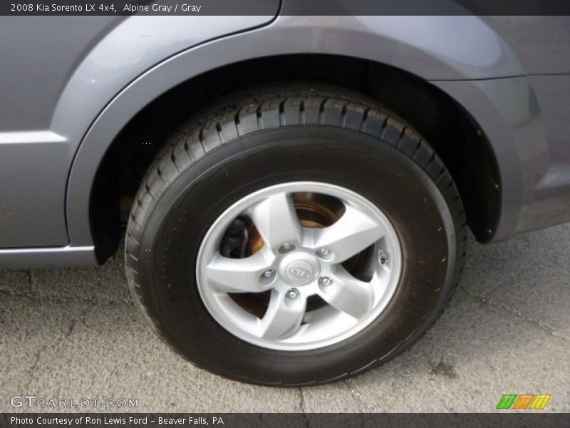 Alpine Gray / Gray 2008 Kia Sorento LX 4x4