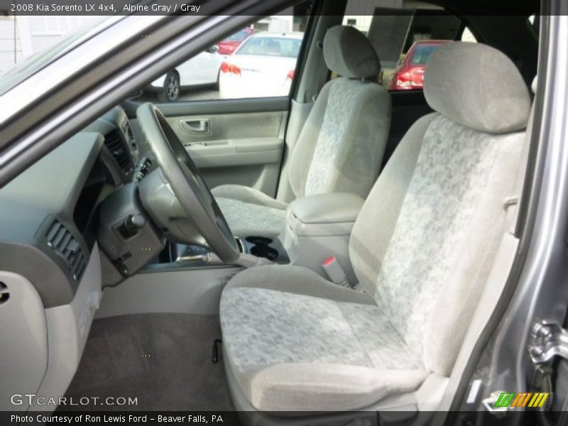 Alpine Gray / Gray 2008 Kia Sorento LX 4x4
