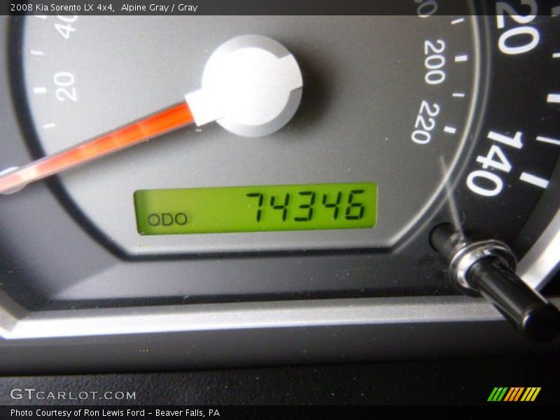 Alpine Gray / Gray 2008 Kia Sorento LX 4x4